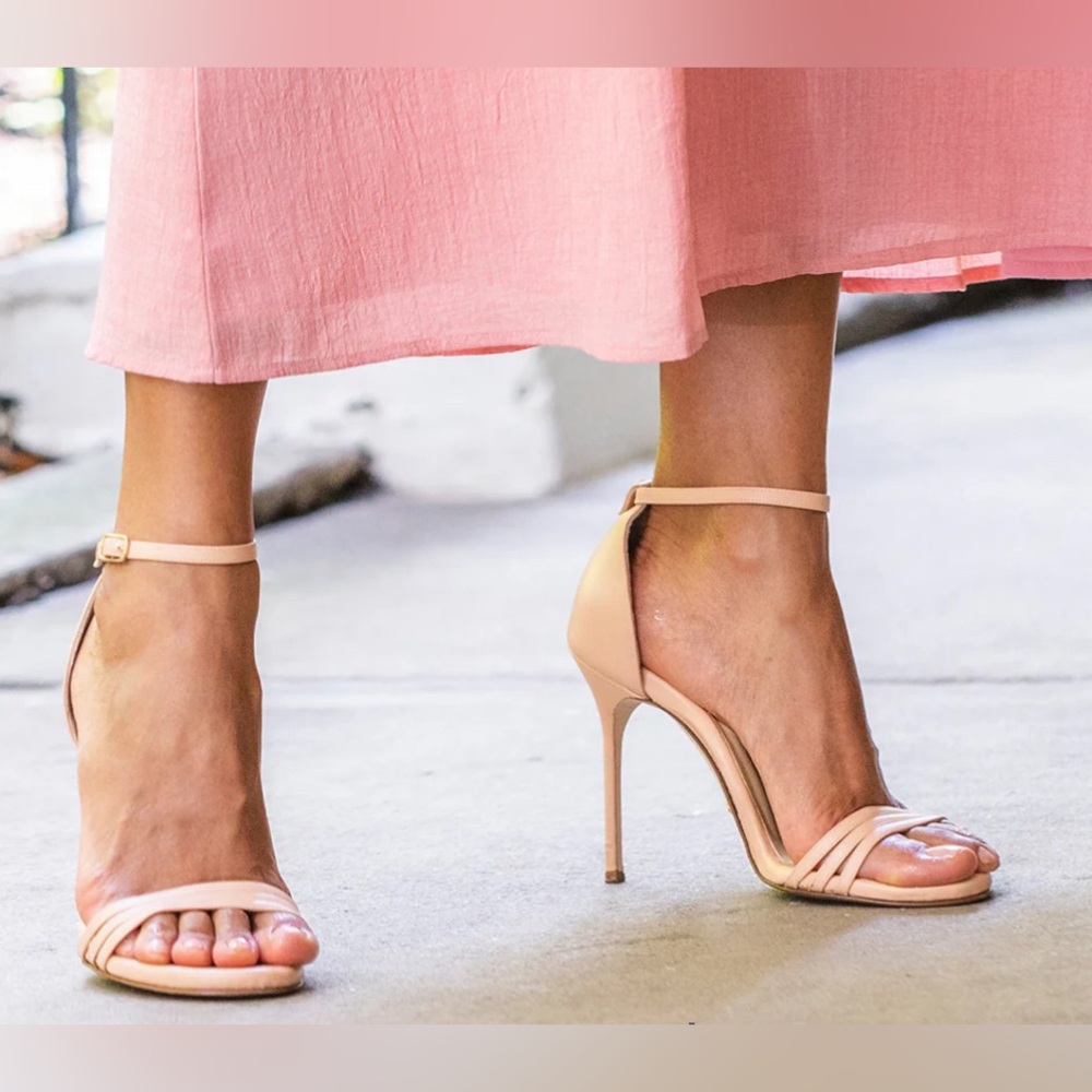 SARAH FLINT PERFECT SANDAL 100 - Like new!  Sand calf leather.  Size 37